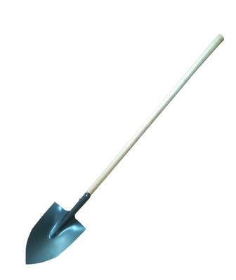 5002001 mit geradem Holzgriff, Metallspitze aus Kohlenstoffstahl, für Landwirtschaft, Graben und Garten, Spaten und Schaufeln