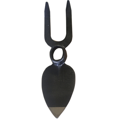 30020110 Oval Hole Eye Zwei Tines Scharfe Spitzen Garten Gemüse Gabel-Hoe Schmiede Graben Garten Hufe