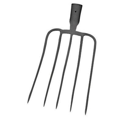 1001025 5 Zinken Kohlenstoffstahl geschmiedete Heugabel Garten Gabel Stahl Landwirtschaft Mist Dung Gabel
