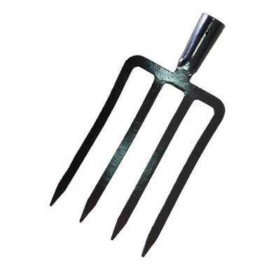 1003115 flache Zinken aus Kohlenstoffstahl, Metall, geschmiedet, Landwirtschaftsgabeln, Gartenstahl, Spaten, Grabgabeln für Langlebigkeit