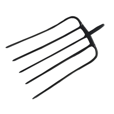 1001145 Fünf-Zinken-Heugabel aus Karbonstahl, Garten-Zinkengabel, geschmiedete Landwirtschafts-Mistgabel, Dunggabel