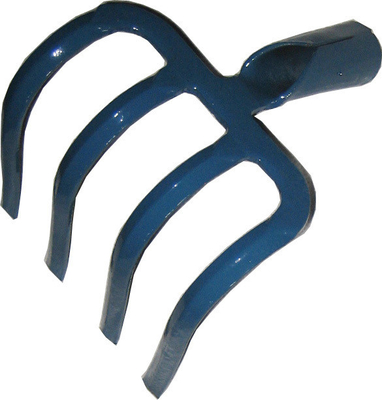 HK10055 Flache Zinken Grabegarten Erdrechen Geschmiedete Haken Gabeln