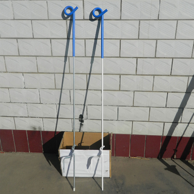PP02 Elektrische Zaunpfosten, Schleiferpfosten, tragbare Metallpfosten mit Spiralfußfeder aus Stahl