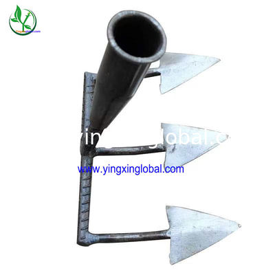 HK10253 3tines carbon steel weld yard farming garden courtyard digging steel hoe fork rake