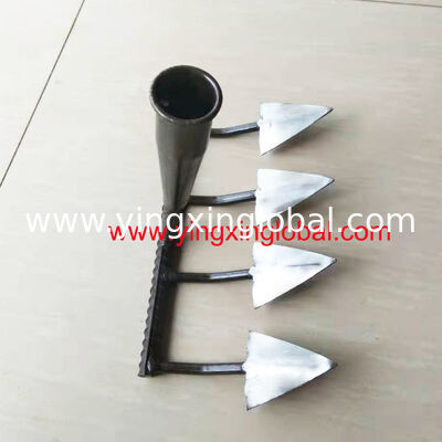 HK10254 4 tines carbon steel weld yard farming garden digging steel hoe fork rake